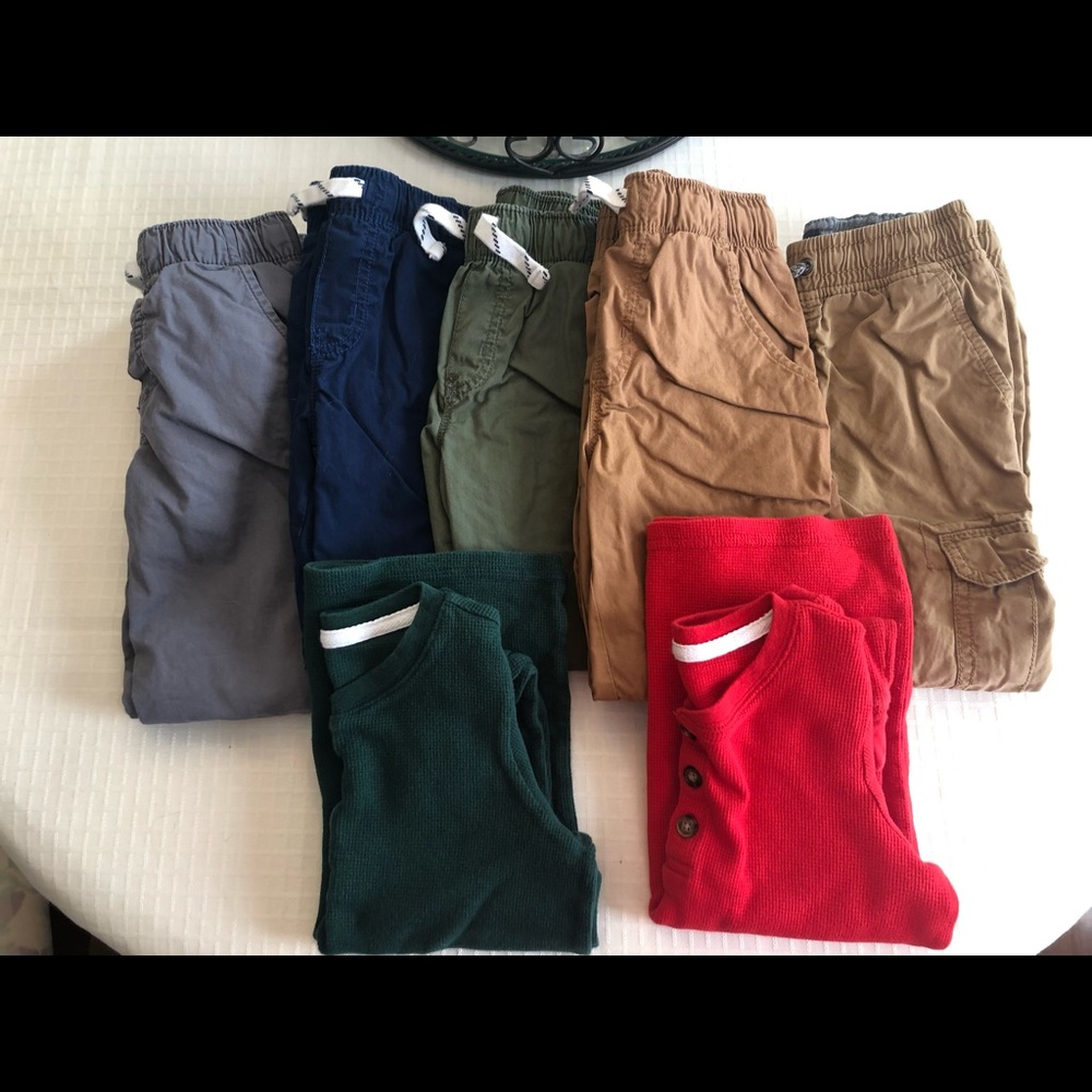 Carter’s/OshKosh Boys Size 6; (2) Thermals & (5) Lined Pants; Smoke Free Home
